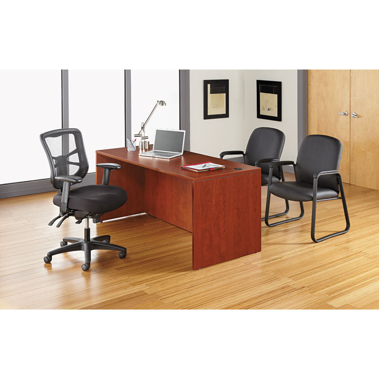 Alera Elusion Series Mesh High-Back Multifunction Chair, Supports Up To 275 Lb, 17.2" To 20.6" Seat Height, Black