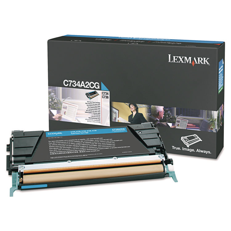 C734a2cg Toner, 6,000 Page-Yield, Cyan