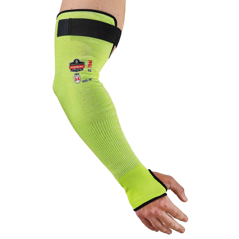 Ergodyne ProFlex 7941-PR Cut-Resistant Arm Sleeve, ANSI A4, Lime, 18 in, 144 Pairs (17947)