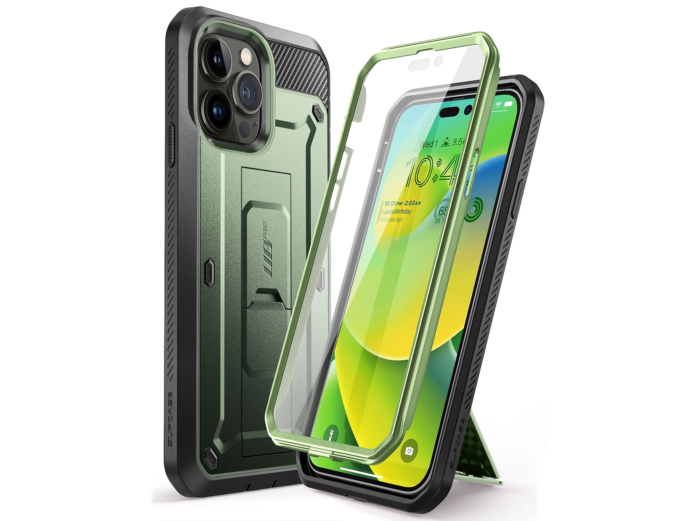 SUPCASE Unicorn Beetle PRO Dark Green Rugged Case for iPhone 14 Pro Max (SUP-iPhone2022Pro-6.7-UBPro-SP-Guldan)