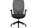 HON Flexion Fabric/Mesh Swivel Task Chair, Black (HFXT1.F0.STC.A.H.IM.CU10.NL.SB.T)