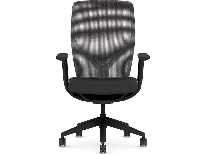 HON Flexion Fabric/Mesh Swivel Task Chair, Black (HFXT1.F0.STC.A.H.IM.CU10.NL.SB.T)
