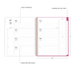 2025-2026 Blue Sky Sincerely Jules Helenora 8.5" x 11" Academic Weekly & Monthly Planner, Plastic Cover, Multicolored