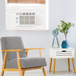 Keystone 12,000 BTU Window-Mounted Air Conditioner with Follow Me LCD Remote Control, White (KSTAW12CE)