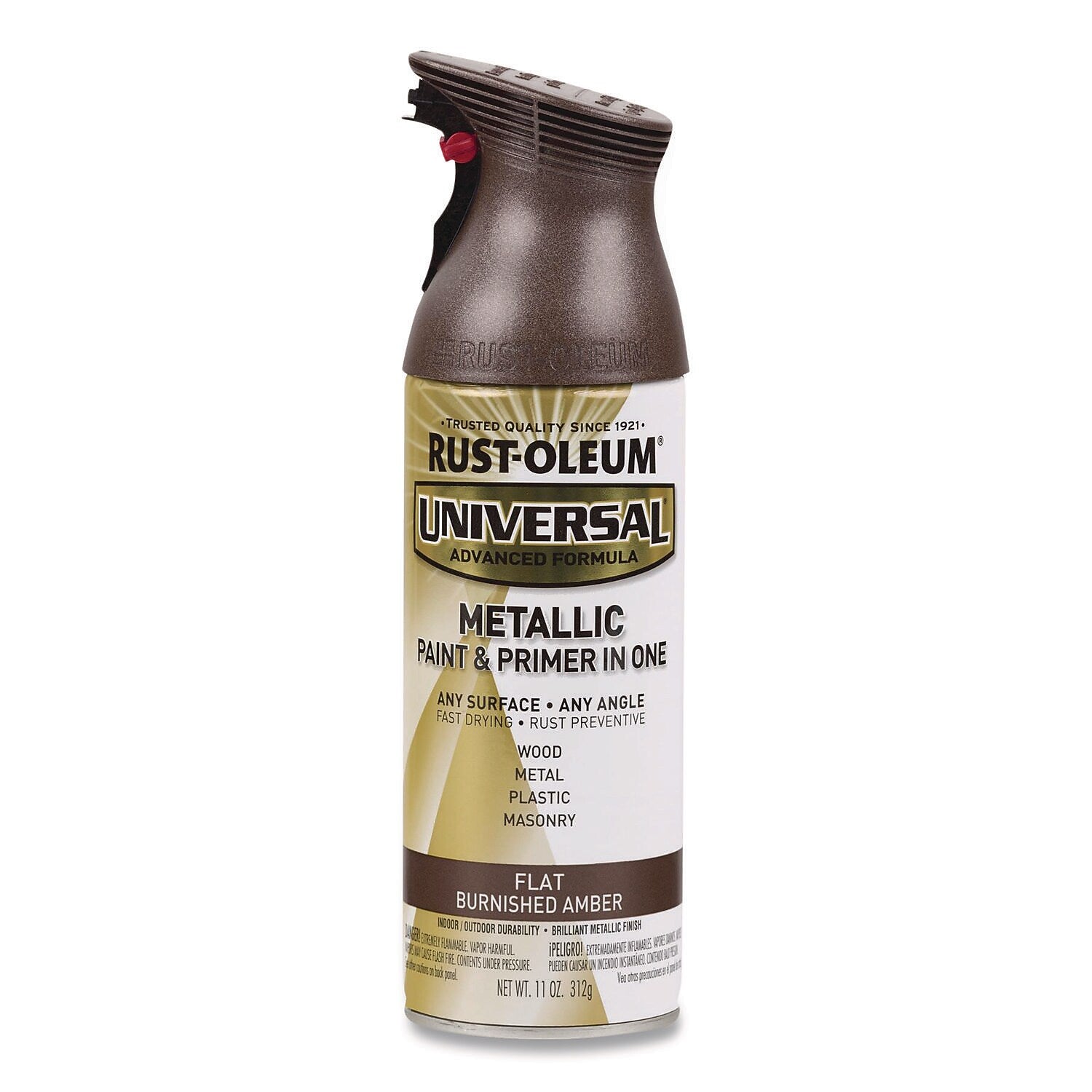 Rust-Oleum Universal Premium Spray Paint, Amber, 12 oz., 6/Carton (271472)