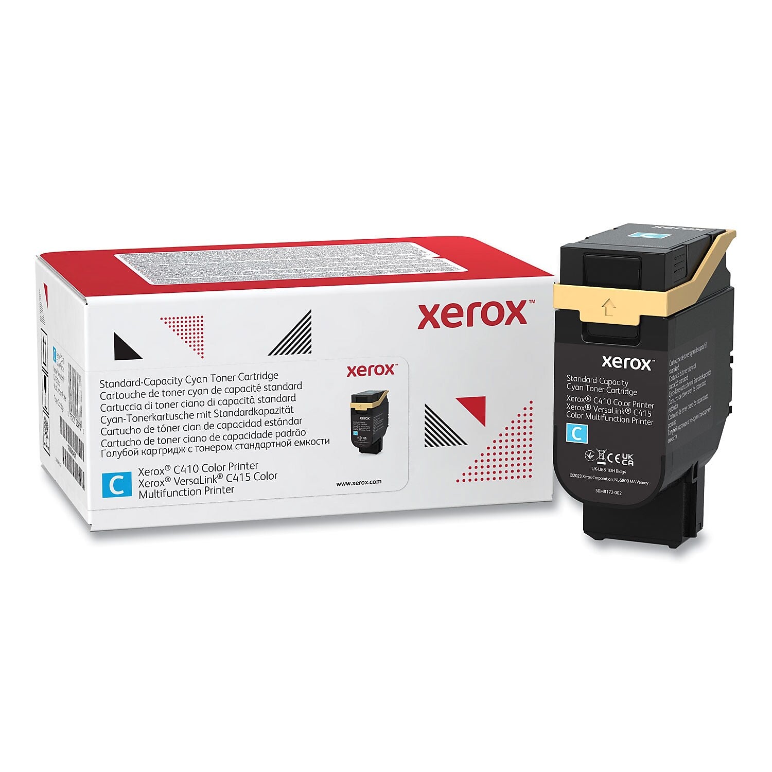 Xerox 006R04678 Cyan Standard Yield Toner Cartridge, Prints Up to 2,000 Pages