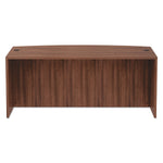 Alera® Valencia Series Bow Front Desk Shell, 71w x 41.38d x 29.63h, Modern Walnut