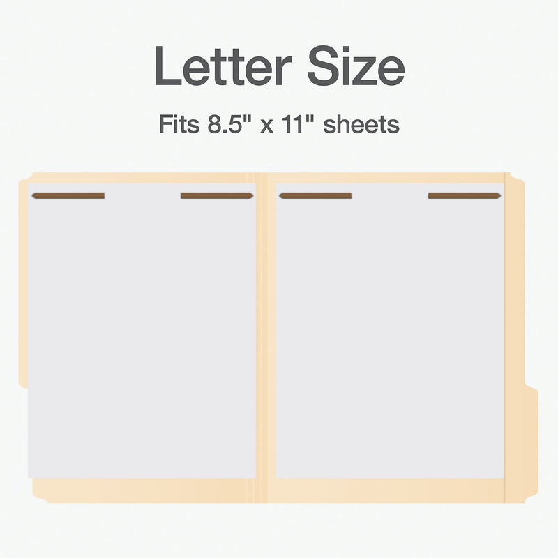 Pendaflex File Folder, 1-Tab, Assorted, Letter Size, Manila, 50/Box (1006993)
