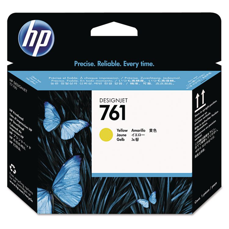 HP 761 (CH645ACT) Yellow Printhead, 24/Carton