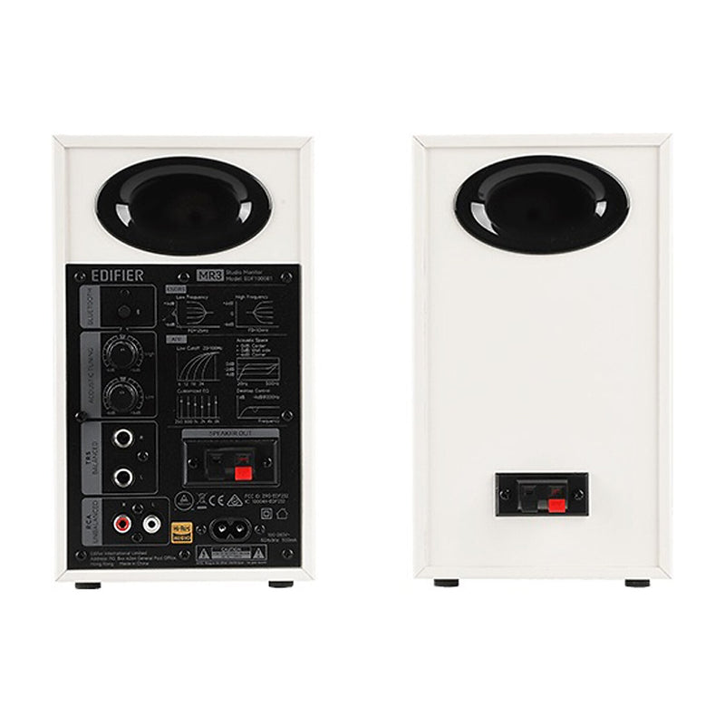 Edifier MR3 36-Watt-Continuous Powered 2.0 Studio Monitor Speaker System, White, 2-Count (4007965)
