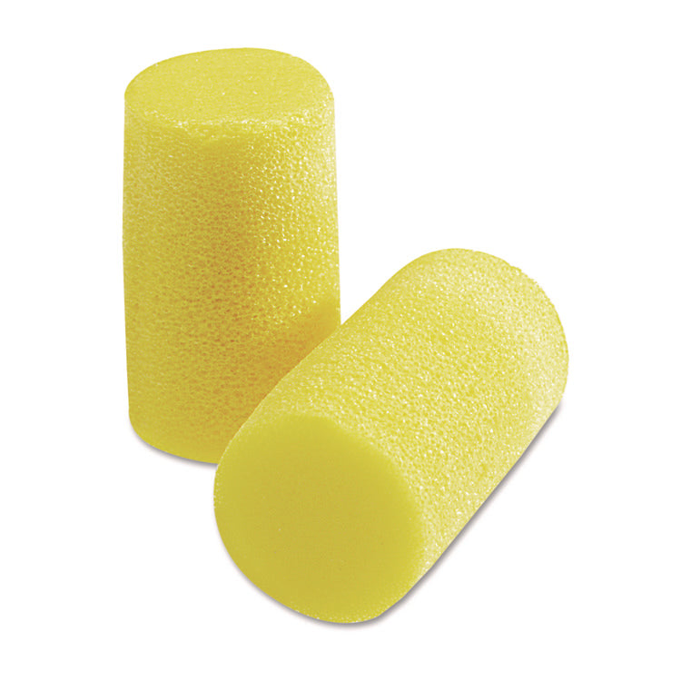 E-A-R Classic Plus Earplugs, Cordless, PVC Foam, Yellow, 200 Pairs/Box