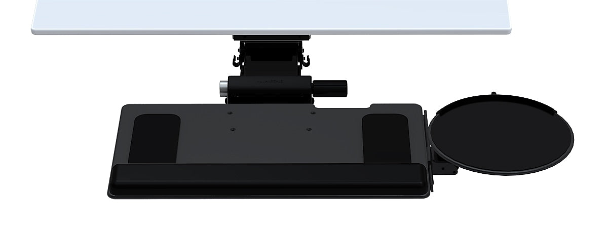 Humanscale 6G Adjustable Keyboard and Mouse Tray, Black (6G90090HG22)