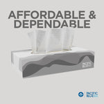 Pacific Blue Basic Facial Tissue, 2-ply, 100 Tissues/Box, 30 Boxes/Pack (47410)