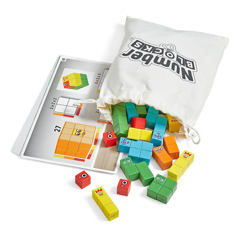 hand2mind Numberblocks Wooden Building Blocks Activity Set (96932)