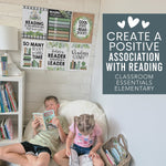 Hadley Designs 11" x 14" Farmhouse Greenery Reading Posters For Classroom Library Decor, 6/Set (HDDX004A2EQ5P)