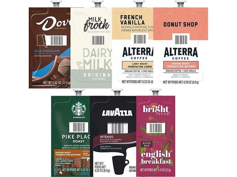 Lavazza Flavia Collection Small Variety Pack Coffee Flavia Freshpacks, 7/Carton (94163610003003)