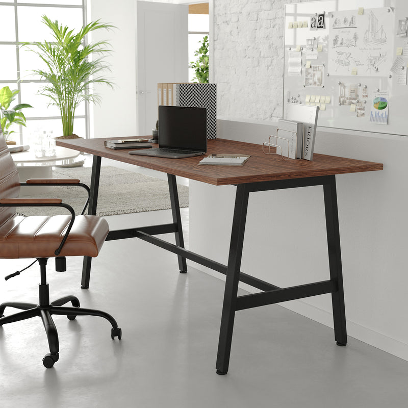 Flash Furniture Redmond 60"W x 30"D Conference Table, Laminate, Walnut (MTM6030WLTABF)