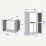 FlexiSpot WorkCube Series Sound Absorbing 2 Person Privacy Booth, White (EP2FW-KIT)