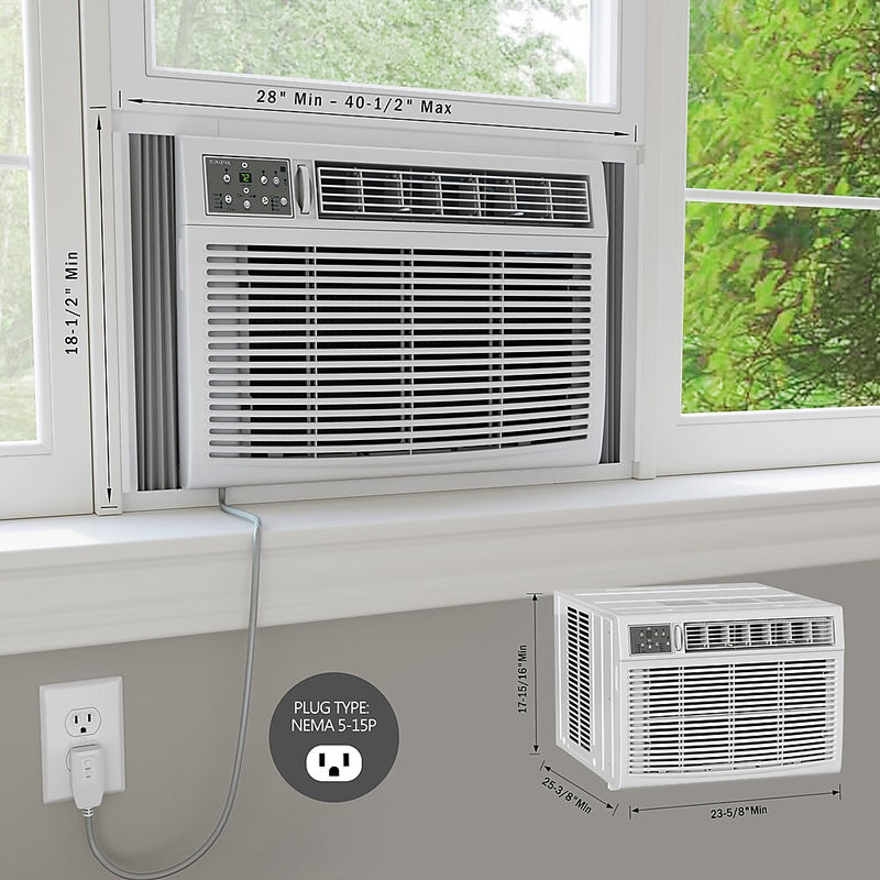 Durastar 230-Volt 23200 BTU 25000 (BTU DOE) Window Air Conditioner with Remote, White (DRWHC232XNA1)