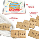 Extasticks Mathomino Plus & Minus up to 20 Addition & Subtraction Wooden Math Domino Game (EXAE3308)