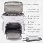 Bentgo Prep Deluxe Insulated Lunch Bag, White Marble (BGPRPBAG-WM)