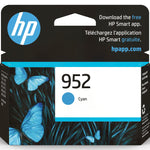 HP 952 Cyan Standard Yield Ink Cartridge, Prints Up to 630 Pages (L0S49AN#140)
