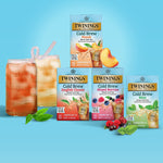 Twinings Iced Cold Brewed Peach Black Tea Bags, 20/Box (F10055)