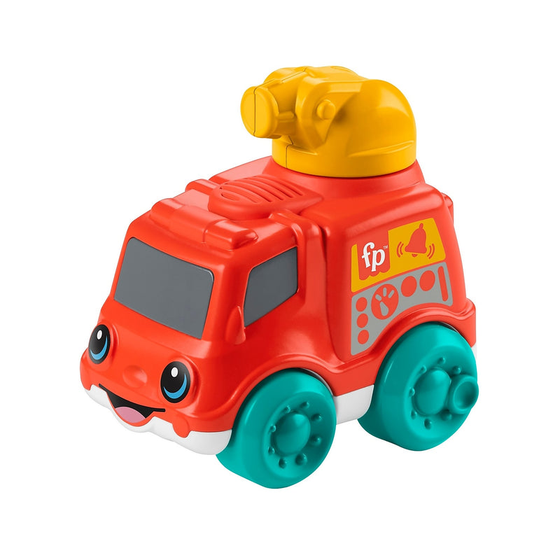 Fisher-Price Chime & Ride Fire Truck Push-Along Toy, 4/Pack (HRP29)