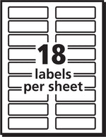 Avery TrueBlock Laser/Inkjet Extra Large File Folder Labels, 15/16" x 3-7/16", White, 450 Labels/Pack (5027)