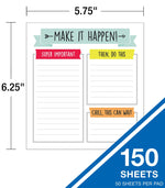 Carson-Dellosa Aim High Notepad Set, Multicolored (145398)