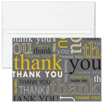 "Many Thanks" Card w/ White Unlined Envelope, 100/BX
