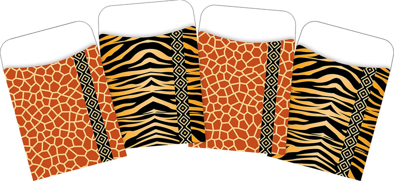 Barker Creek Africa Pockets, 5.125" x 3.5", Assorted Colors (4128)