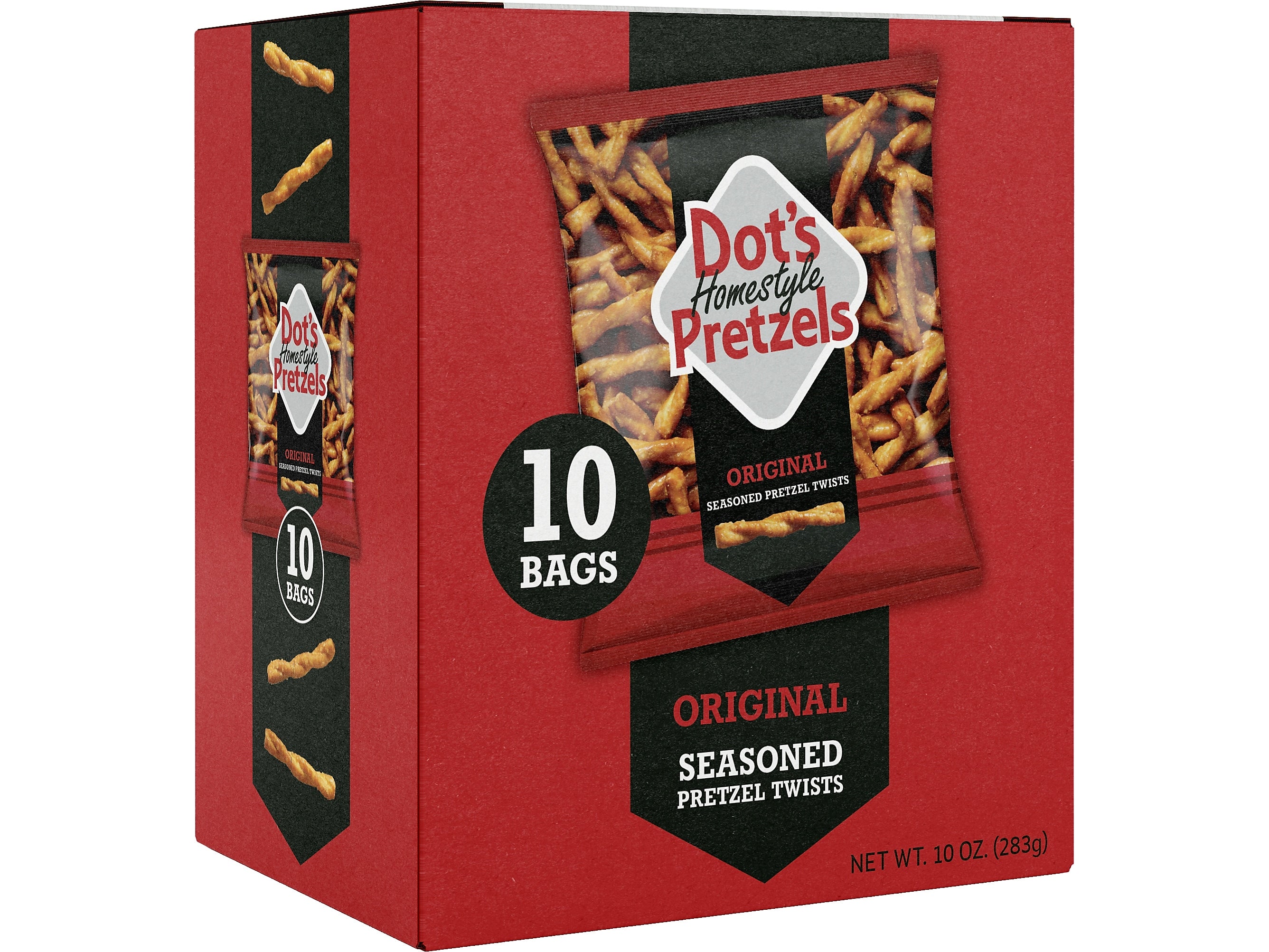 Dots Homestyle Original Twist Pretzels, 10 Bags/Box (MP0003)