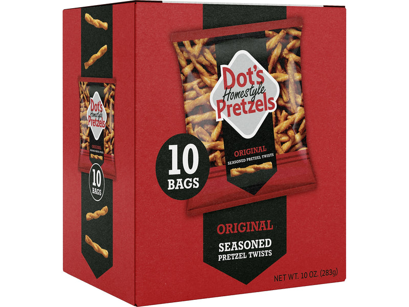 Dots Homestyle Original Twist Pretzels, 10 Bags/Box (MP0003)
