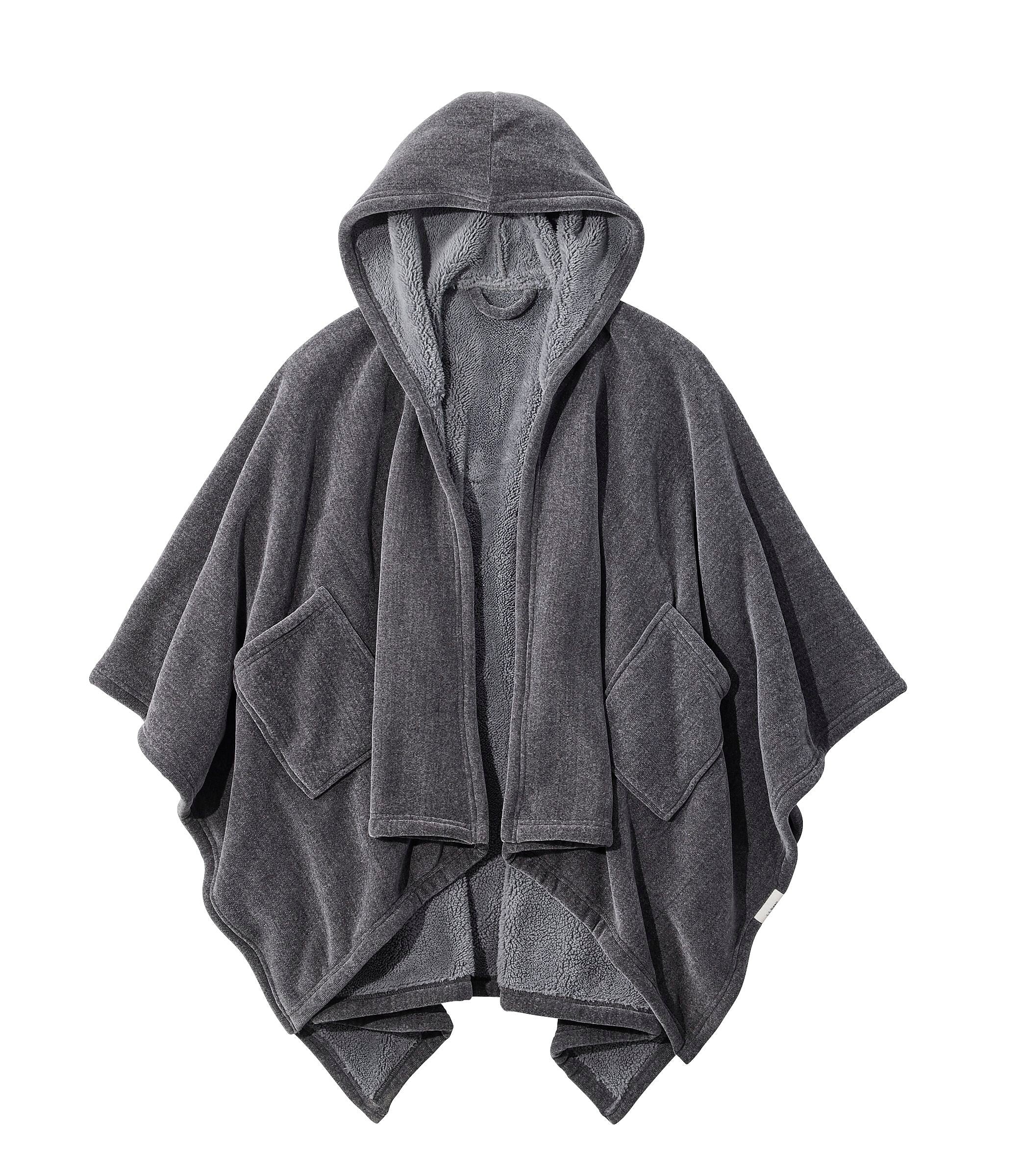 L.L.Bean Cozy Chenille Wearable Throw, Gray (1000248683)