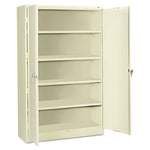Assembled Jumbo Steel Storage Cabinet, 48w X 18d X 78h, Putty