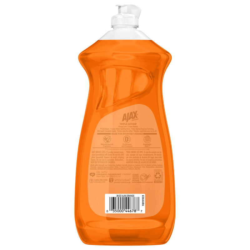 Ajax Triple Action Liquid Dish Soap, Fruity, 28 oz. (144678)