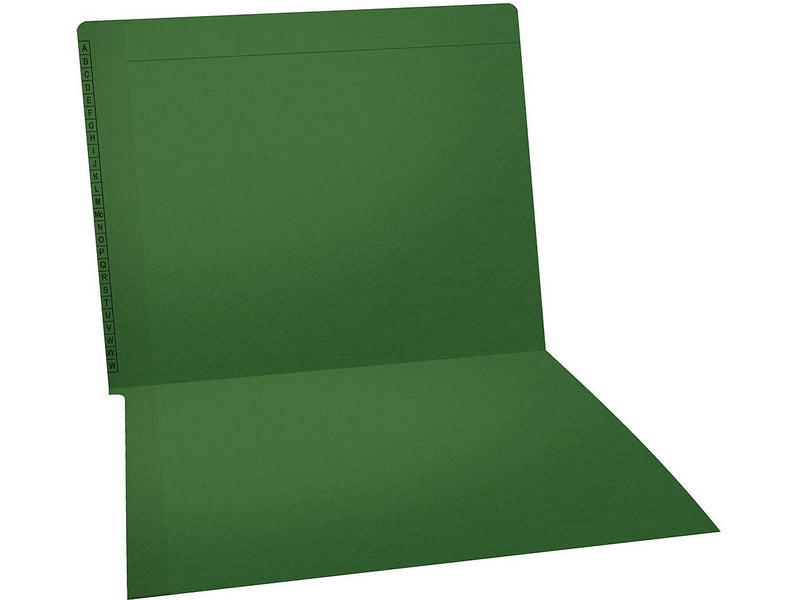 Medical Arts Press Kardex Match Reinforced End Tab File Folder, Straight Cut, Letter-Size, Green, 100/Box (F1170-GRN)