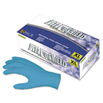 Disposable Nitrile Gloves, Powder-Free, Large, 4 mil Thick, Blue, 100/Box