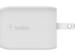 Belkin BoostCharge Pro GaN USB-C Wall Charger, 65W, White (WCH013DQWH)