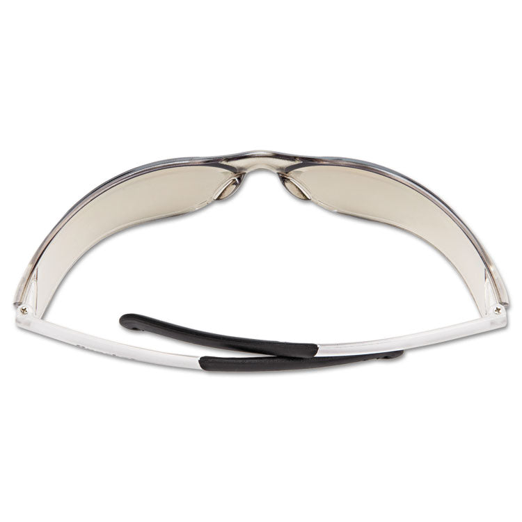 BearKat Safety Glasses, Frost Frame, Clear Mirror Lens, 12/Box