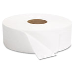 JRT Jumbo Bath Tissue, Septic Safe, 2-Ply, White, 3.3" x 1,375 ft, 12" dia, 6 Rolls/Carton