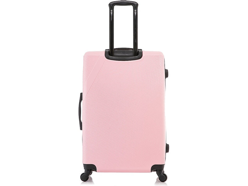 DUKAP Discovery 28" Hardside Suitcase, 4-Wheeled Spinner, TSA Checkpoint Friendly, Pink (DKDIS00L-PNK)