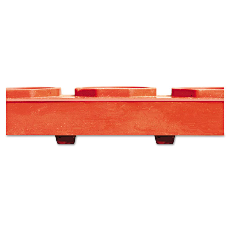 Safewalk Heavy-Duty Anti-Fatigue Drainage Mat, Grease-Proof, 36 X 60, Terra Cotta
