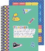 Carson Dellosa Education We Stick Together Teacher Planner, 128 pages, 116 stickers (CDP105050)