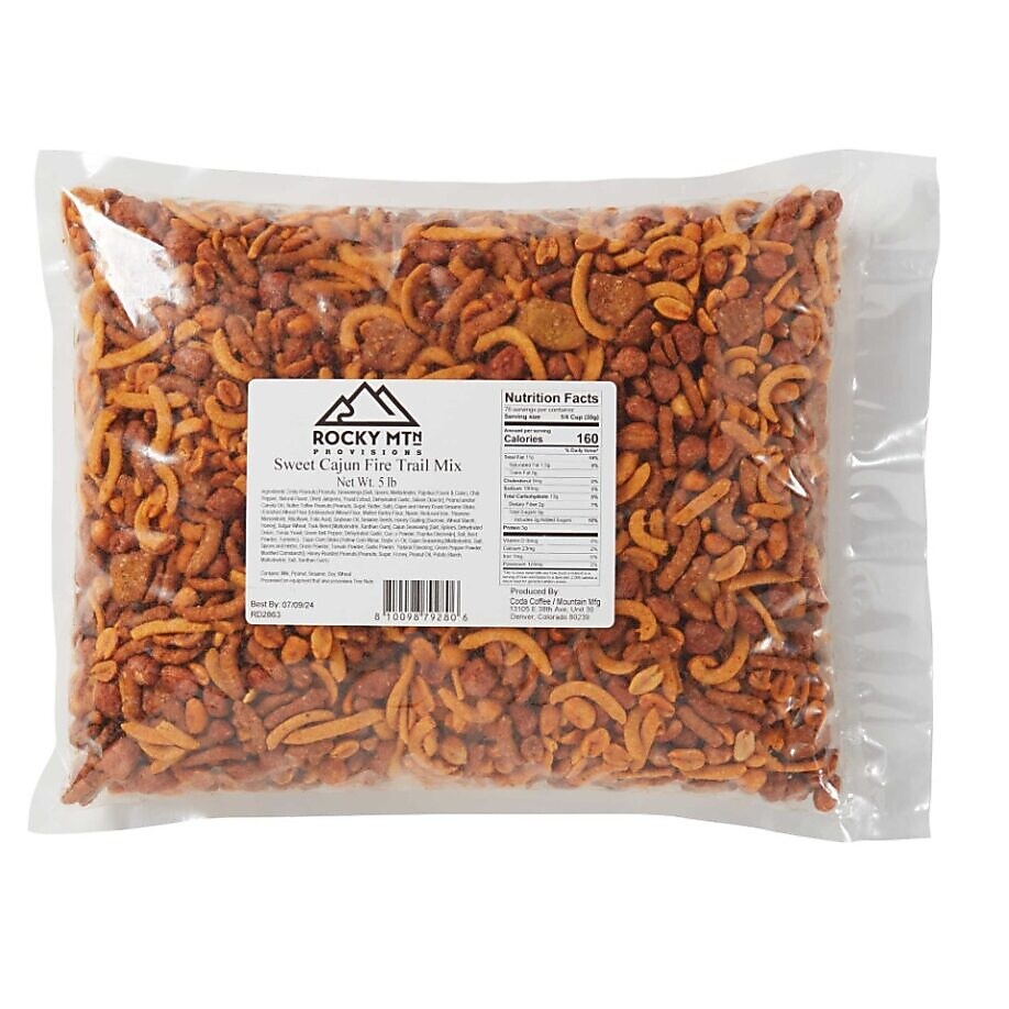 Mountain Manufacturing Sweet Cajun Fire Roasted Trail Mix, 80 oz., 4/Carton (92803)