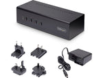 StarTech P4DD46A2-KVM-SWITCH USB DisplayPort 4-Port Dual-Monitor KVM Switch