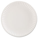 Gold Label Coated Paper Plates, 9" Dia, White, 100/pack, 10 Packs/carton