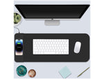 OTM Essentials Anti-Slip Fabric Charging Desk Pad, 12" x 27.5", Black (ROB-B2HDW)