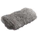 Industrial-Quality Steel Wool Hand Pads, #4 Extra Coarse, Steel Gray, 16 Pads/sleeve, 12 Sleeves/carton